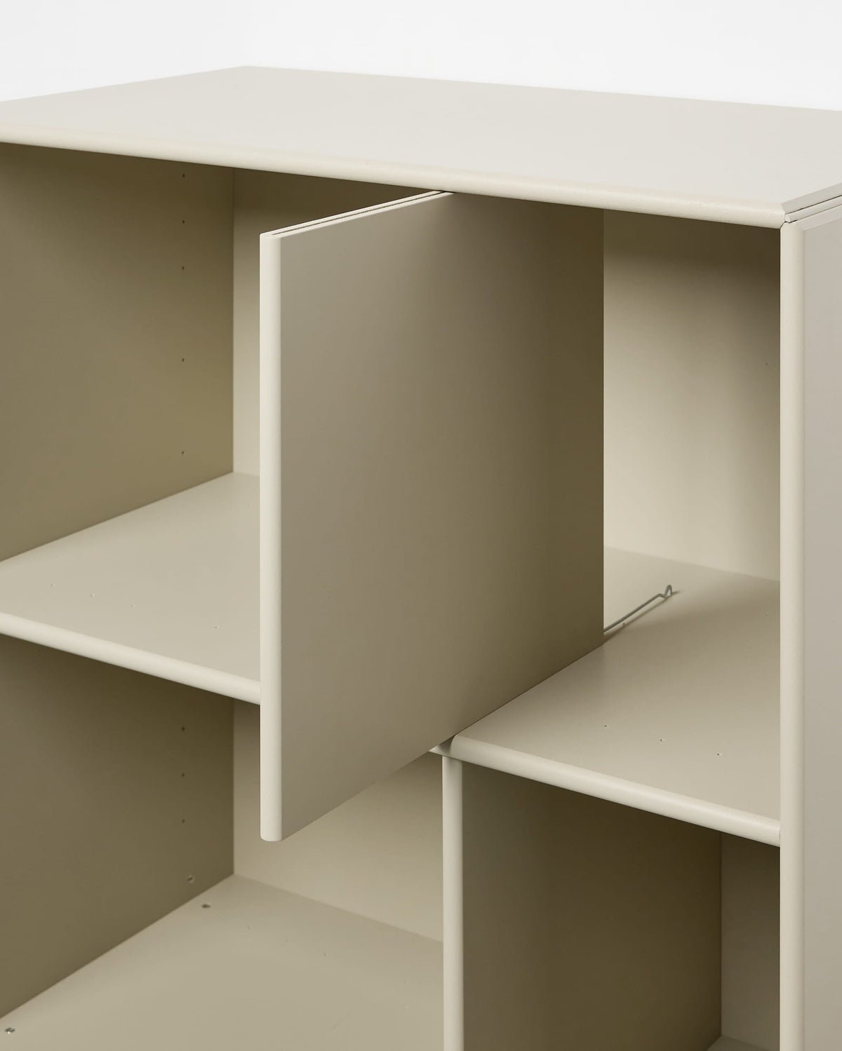Arka Open Cabinet in beige, product detail