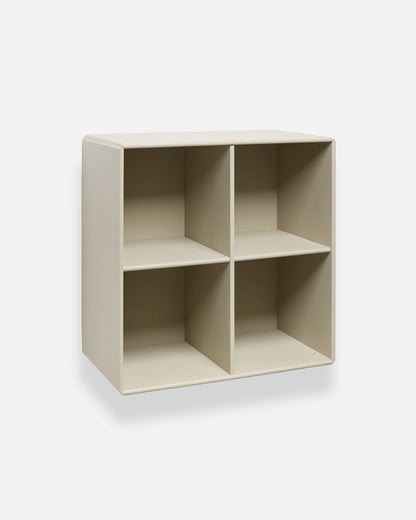 WoodUpp Arka Open Cabinet in beige with four open compartments