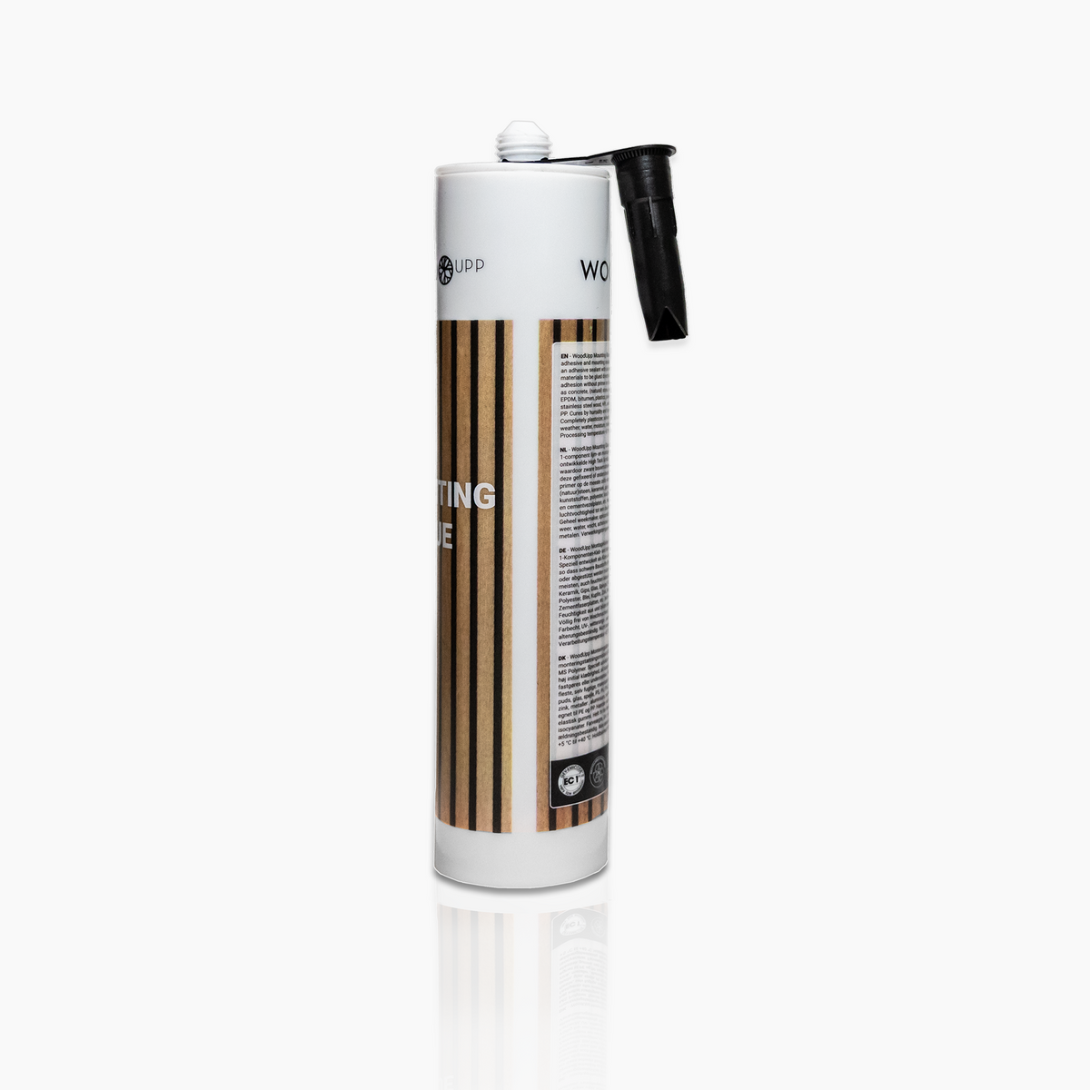 Mounting glue for acoustic panels