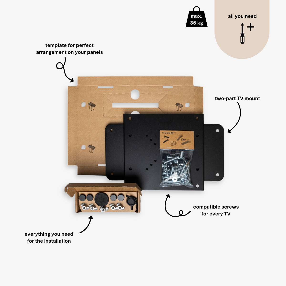 Create | TV Mount Small (up to 55 inches)